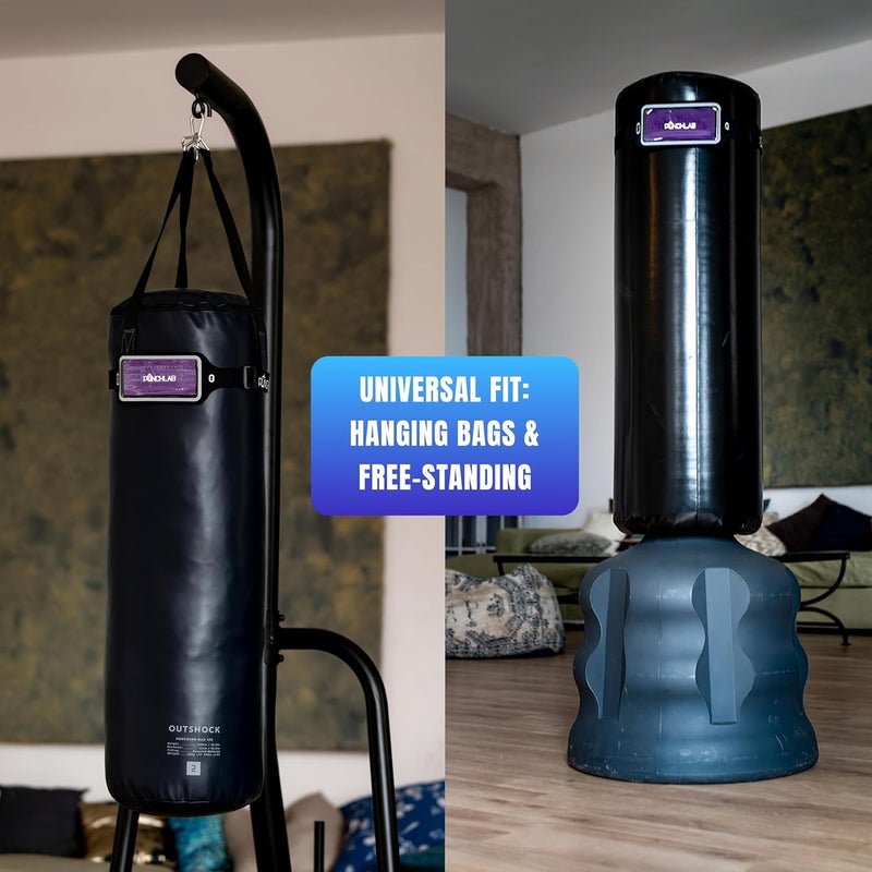 PunchLab Heavy Bag Phone Holder Strap – Punch Tracking Accessory for Boxing & Fitness, Fits Hanging & Standing Bags, Tracks Punch Power, Count & Progress, Works with App (No Subscription) - Image 5